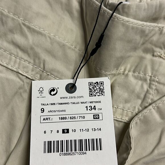 ZARA Kids | Beige | PLEATED SKORT - Picture 5 of 6